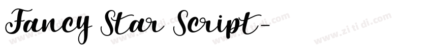 Fancy Star Script字体转换 Fancy Star Script字体转换